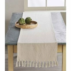 Top 10 😉 Mud Pie Off White Fringe 72#double; Table Runner Natural 👏