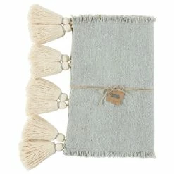 Deals ❤️ Mud Pie Circa Ponchaa Table Runner Grey 🔥 -Mud Pie Store unnamed file 70