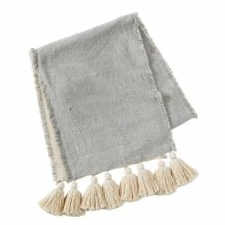 Deals ❤️ Mud Pie Circa Ponchaa Table Runner Grey 🔥 -Mud Pie Store unnamed file 71