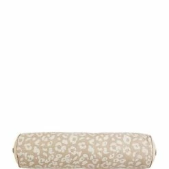 Buy 😀 Mud Pie Classic Home Collection Leopard Print Bolster Pillow Dark Beige Cheetah 😉