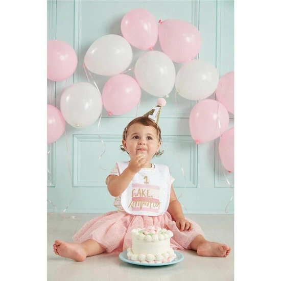 Top 10 β€οΈ Mud Pie Baby π§ Girls First π₯³ Birthday Cake Smasher Bib & Hat Set Pink 𧨠4 Top 10 β€οΈ Mud Pie Baby π§ Girls First π₯³ Birthday Cake Smasher Bib & Hat Set Pink 𧨠- Image 2