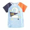 Best deal 🔔 Mud Pie Little Boys 2T Raglan Short-Sleeve 2nd 🥳 Birthday Boy Colorblock Tee Blue ❤️ -Mud Pie Store unnamed file 770