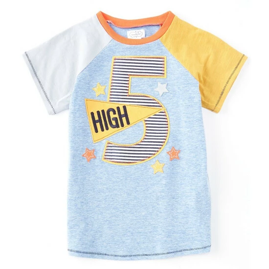 Brand new ๐ Mud Pie Little Boys 5T Raglan Short-Sleeve Fifth ๐ฅณ Birthday Boy Tee Blue โ๏ธ 3 Brand new ๐ Mud Pie Little Boys 5T Raglan Short-Sleeve Fifth ๐ฅณ Birthday Boy Tee Blue โ๏ธ