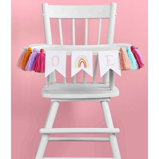 Promo 𧨠Mud Pie Baby π§ Girls First π₯³ Birthday One Rainbow Banner Pink 𧨠4 Promo 𧨠Mud Pie Baby π§ Girls First π₯³ Birthday One Rainbow Banner Pink 𧨠- Image 2