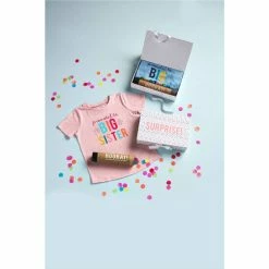 Budget 🔔 Mud Pie Little 👧 Girls Promoted Sibling T-Shirt Gift Set Pink ✔️ -Mud Pie Store unnamed file 789