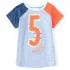 Flash Sale 🔔 Mud Pie Little Boys 5T Short-Sleeve Boy 5th 🎂 Birthday Tee Blue/red/white 😀 -Mud Pie Store unnamed file 790