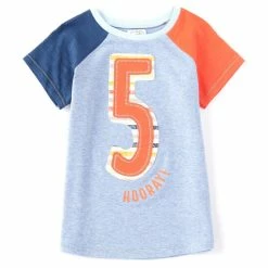 Flash Sale 🔔 Mud Pie Little Boys 5T Short-Sleeve Boy 5th 🎂 Birthday Tee Blue/red/white 😀