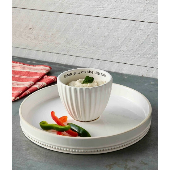 Budget ๐ Mud Pie Circa Reversal Pedestal Chip & Dip Server ๐ฅ 5 Budget ๐ Mud Pie Circa Reversal Pedestal Chip & Dip Server ๐ฅ - Image 3