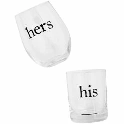 Outlet π Mud Pie Wedding Mr & Mrs Wine And Double Old-fashion Glass Set π 5 Outlet π Mud Pie Wedding Mr & Mrs Wine And Double Old-fashion Glass Set π -Mud Pie Store unnamed file 832