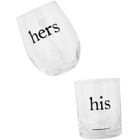 Outlet π Mud Pie Wedding Mr & Mrs Wine And Double Old-fashion Glass Set π 4 Outlet π Mud Pie Wedding Mr & Mrs Wine And Double Old-fashion Glass Set π - Image 2