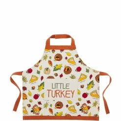 Best Pirce ⭐ Mud Pie Mommy & Me 👪 Thanksgiving Apron Set Orange ❤️