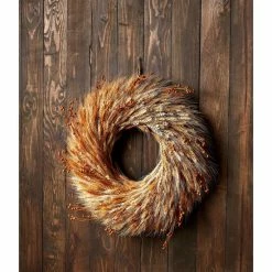 Best Pirce 🧨 Mud Pie Festive Fall Collection Preserved Fall Wheat Wreath 🤩 -Mud Pie Store unnamed file 864