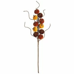 Brand new 👍 Mud Pie Festive Fall Collection Harvest Velvet Pumpkin Stem Pick ❤️