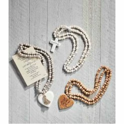 Wholesale 😍 Mud Pie Wedding Collection Natural Etched Beaded Decor Heart Pendant Dark Beige 🌟 -Mud Pie Store unnamed file 874