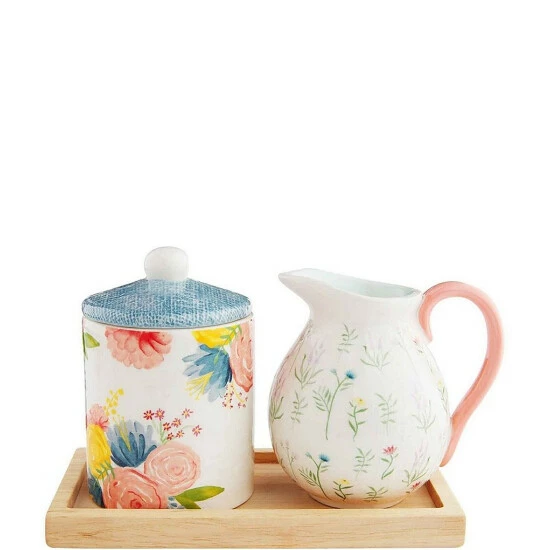 Best Pirce π Mud Pie Botanica Floral Cream And Sugar Set Multi π₯ 3 Best Pirce π Mud Pie Botanica Floral Cream And Sugar Set Multi π₯