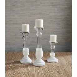 Cheapest ✔️ Mud Pie Mercantile Collection Two- Tone Glass Candlesticks 😉 -Mud Pie Store unnamed file 911