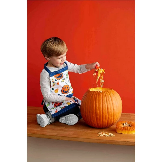 Hot Sale ๐ Mud Pie Kids Pumpkin Trick Or Treat Apron & Scoop Pumpkin Carving Set Orange ๐ 4 Hot Sale ๐ Mud Pie Kids Pumpkin Trick Or Treat Apron & Scoop Pumpkin Carving Set Orange ๐ - Image 2