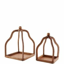Coupon 🔥 Mud Pie Welcome Collection Natural Wood Beaded Lantern, 2-Piece Set 😍