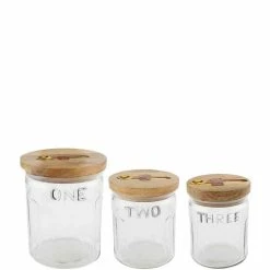 Cheapest ❤️ Mud Pie Bistro Collection Glass Canister Set ⭐