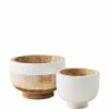 Deals ✔️ Mud Pie White House Collection Hand-Painted Two-Tone Nested Bowl Set 🧨